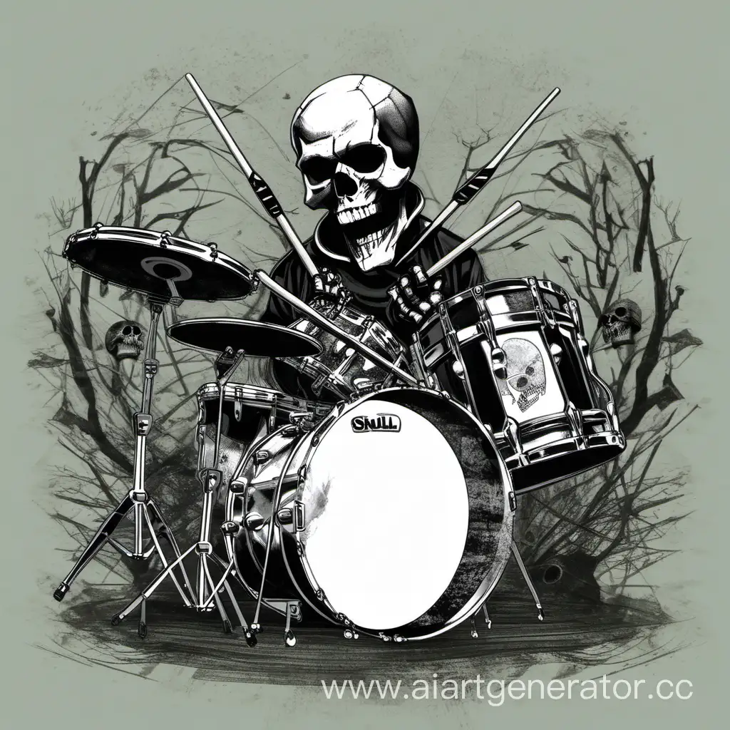 skull play Drum Of World 