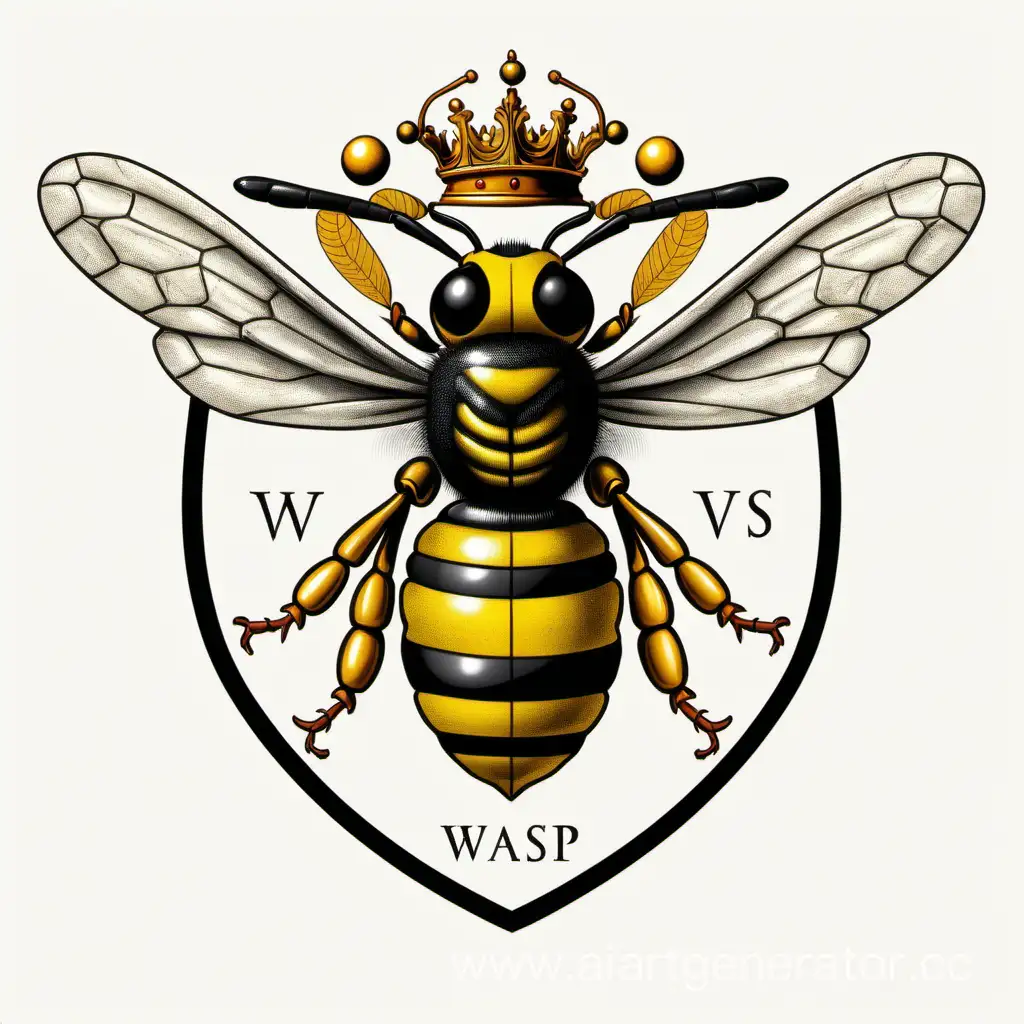 Wasp-Coat-of-Arms-on-White-Background