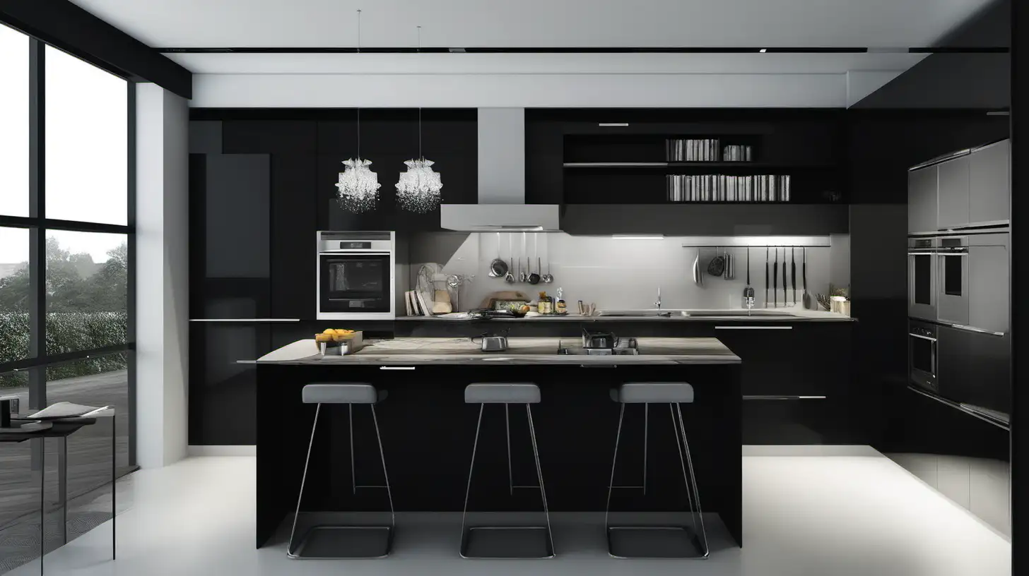 CUISINE NOIRE design  maison 
