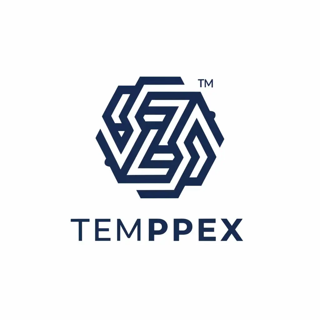 a logo design,with the text "TEMPEEX", main symbol:Progressive crypto,complex,be used in Finance industry,clear background