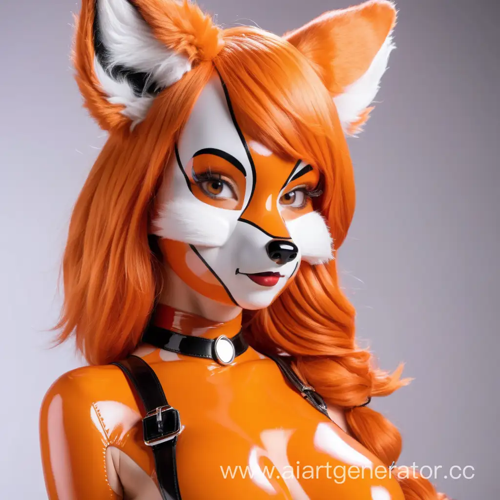 DisneyStyle-Orange-Latex-Fox-Girl-with-Muzzle