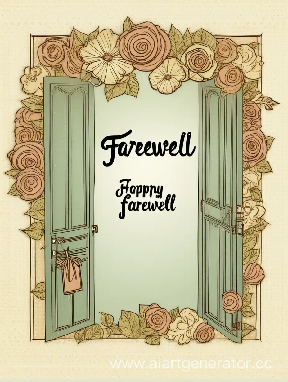 Farewell greeting card