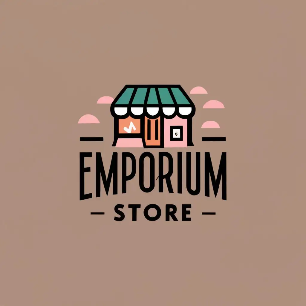 logo, IT, with the text "emporium store", typography, be used in Retail industry