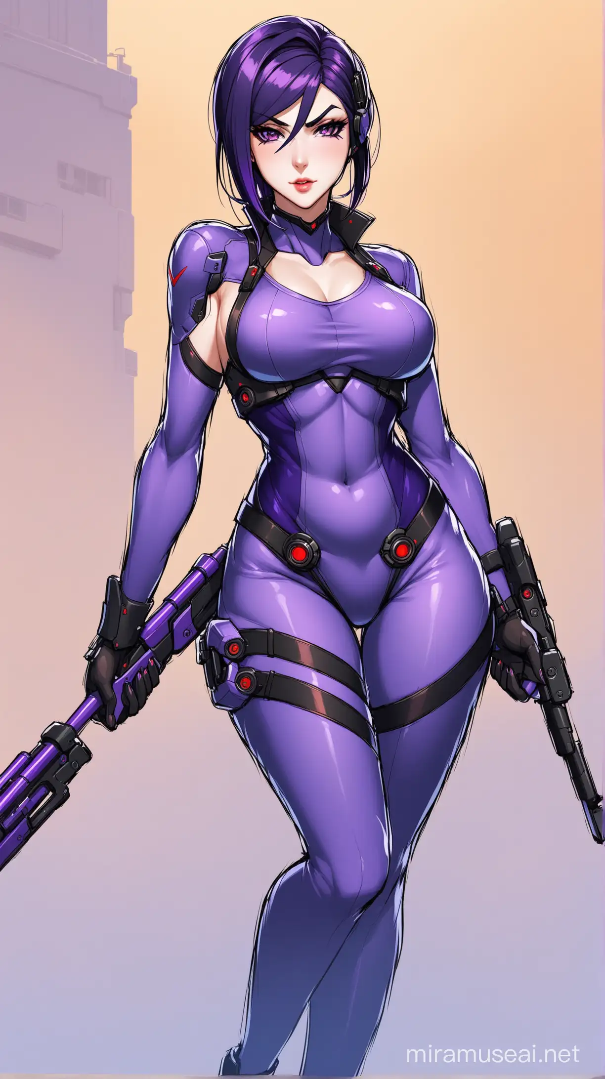 Sultry Widowmaker from Overwatch in Seductive Pose