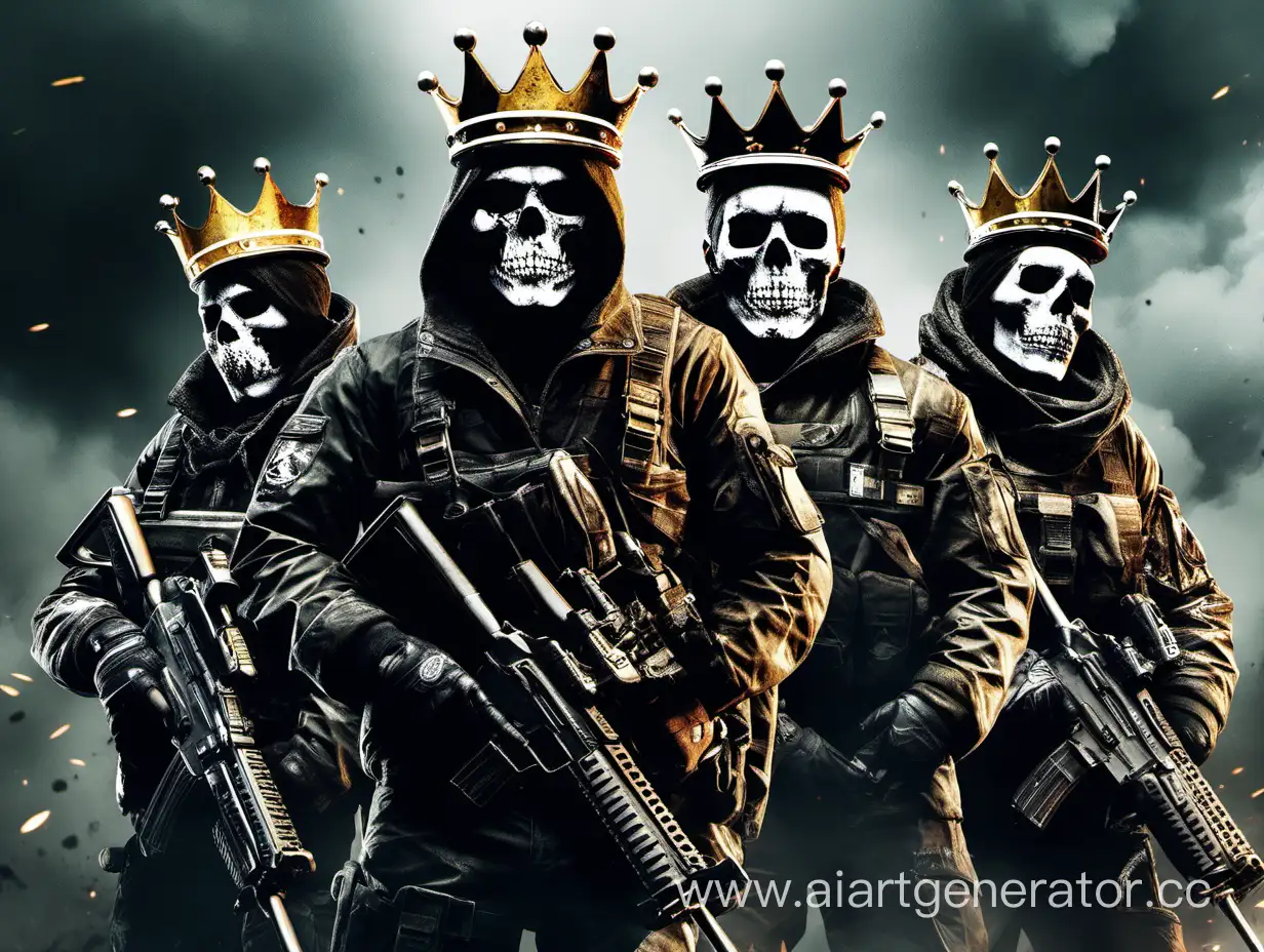 SkullFaced-Trio-with-Crown-in-Call-of-Duty-Verdansk