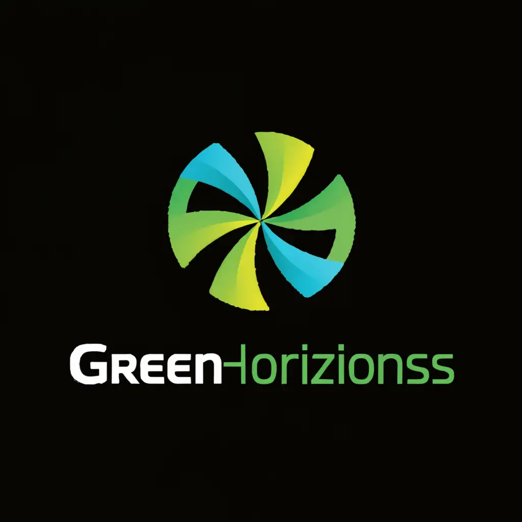 a logo design,with the text "green horizone", main symbol:Shaping the Future of Renewable Energy,Moderate,clear background