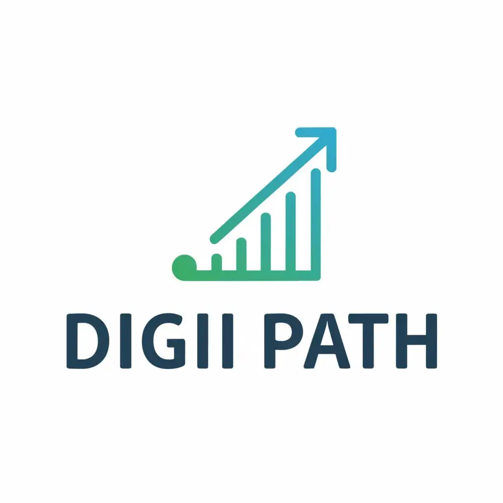 logo, Business growth, with the text "Digi Path", typography