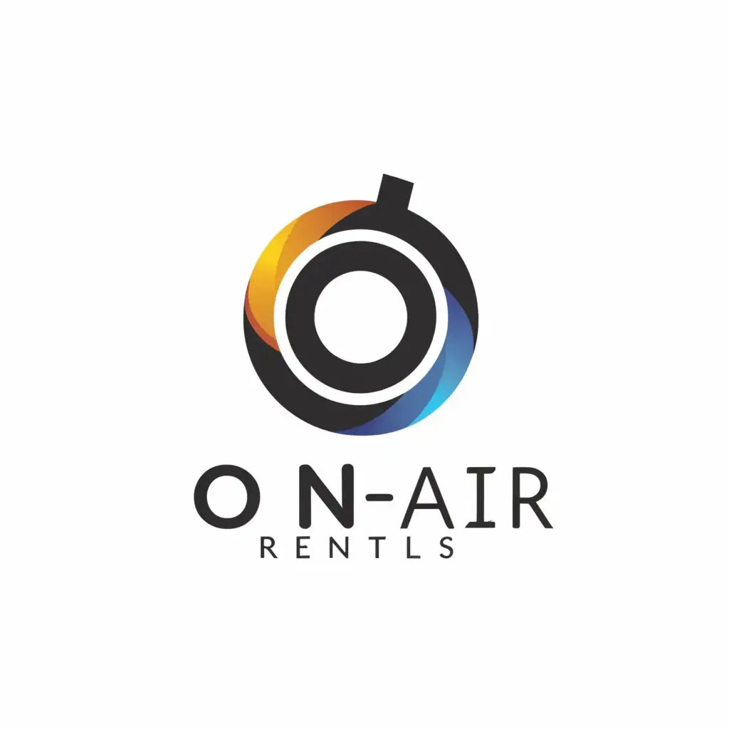 LOGO-Design-For-OnAirRentals-Dynamic-Text-with-Air-Balloon-Symbol-for-Events-Industry