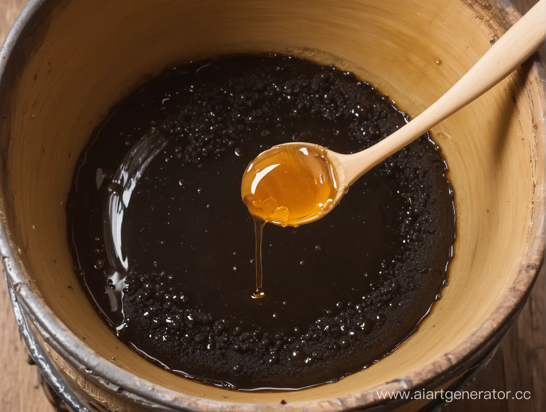 Contrasting-Textures-Spoonful-of-Tar-in-a-Barrel-of-Honey
