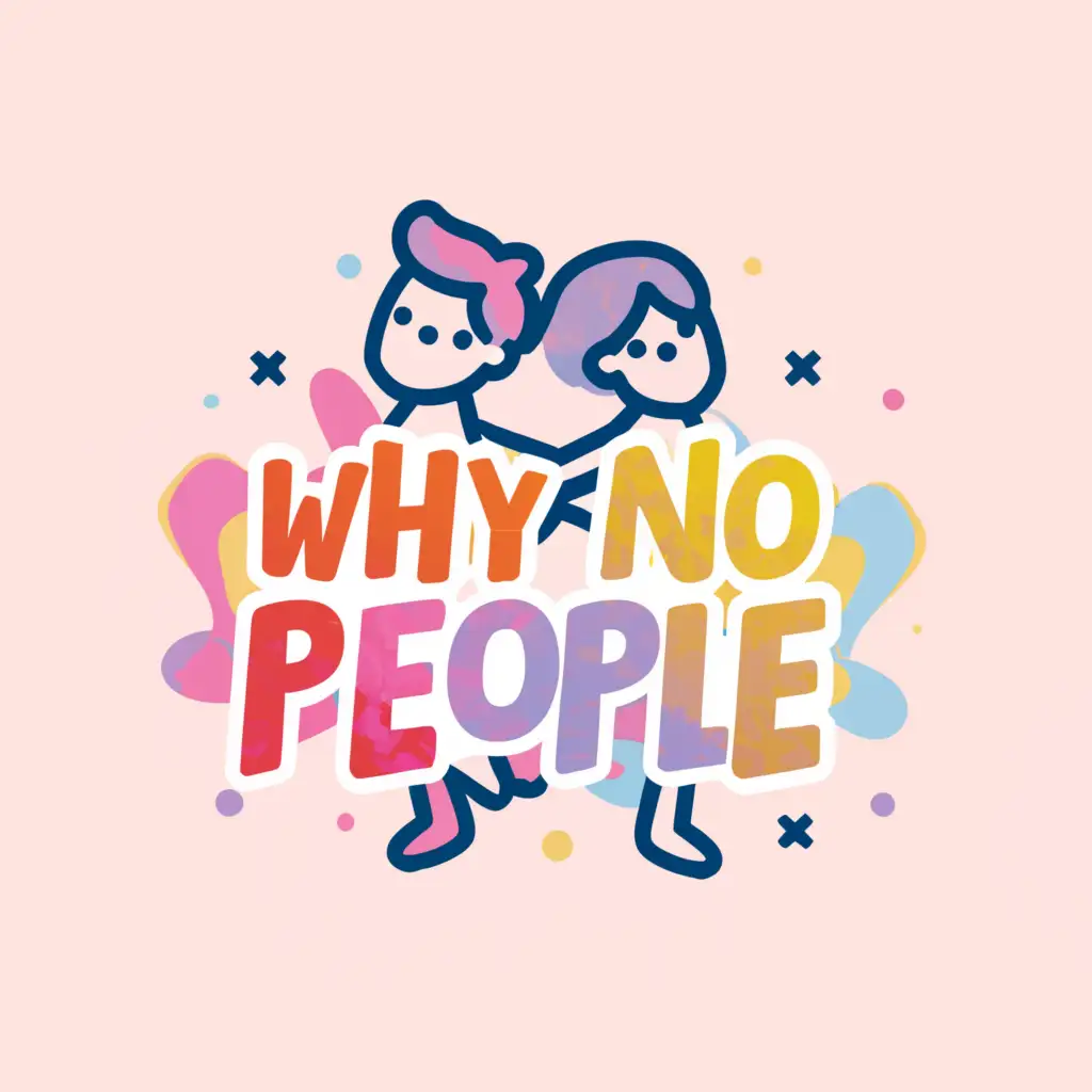 LOGO-Design-For-Whynopeople-Dynamic-Live-Video-Show-with-Boy-and-Girl-Symbol