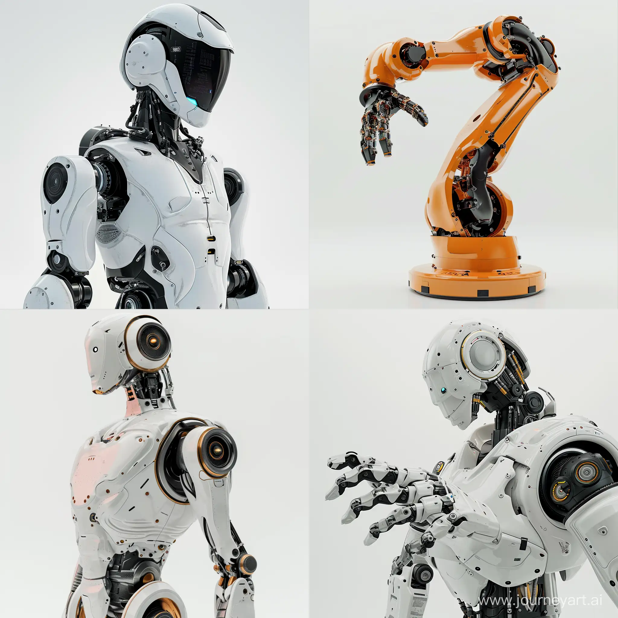 промышленный робот в чехле гуманоид человек