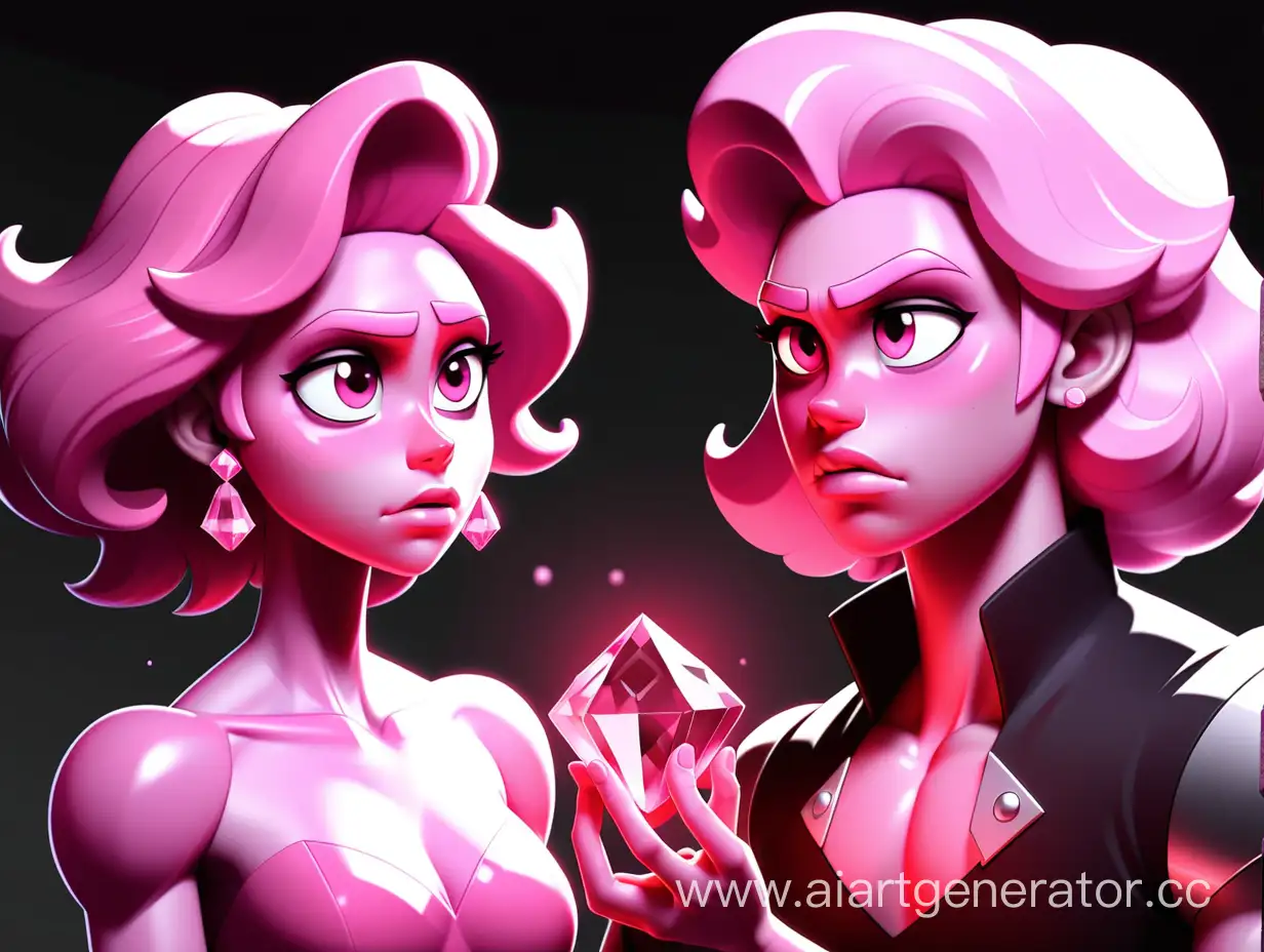 Steven Steven Universe meets the Pink Diamond.