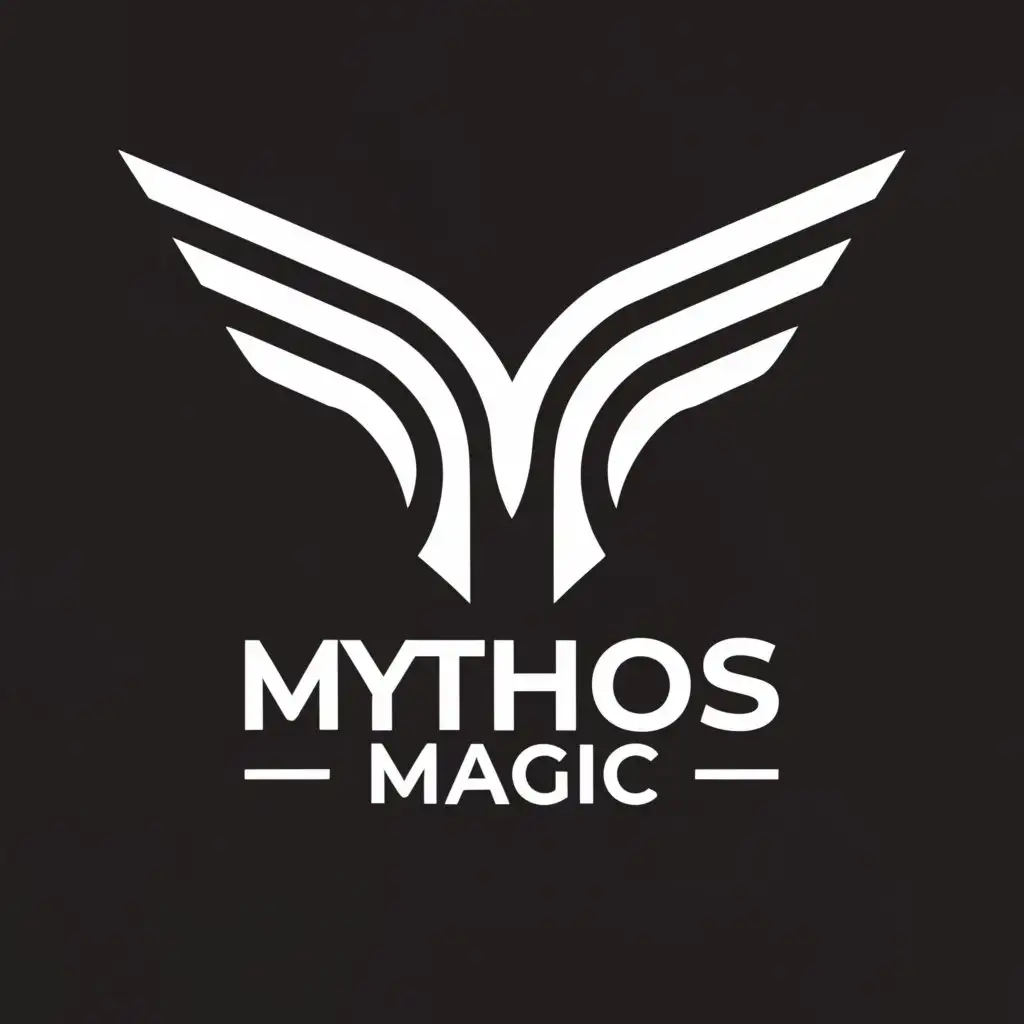 a logo design,with the text "Mythos Magic", main symbol:wing, M, Y,Moderate,be used in Legal industry,clear background