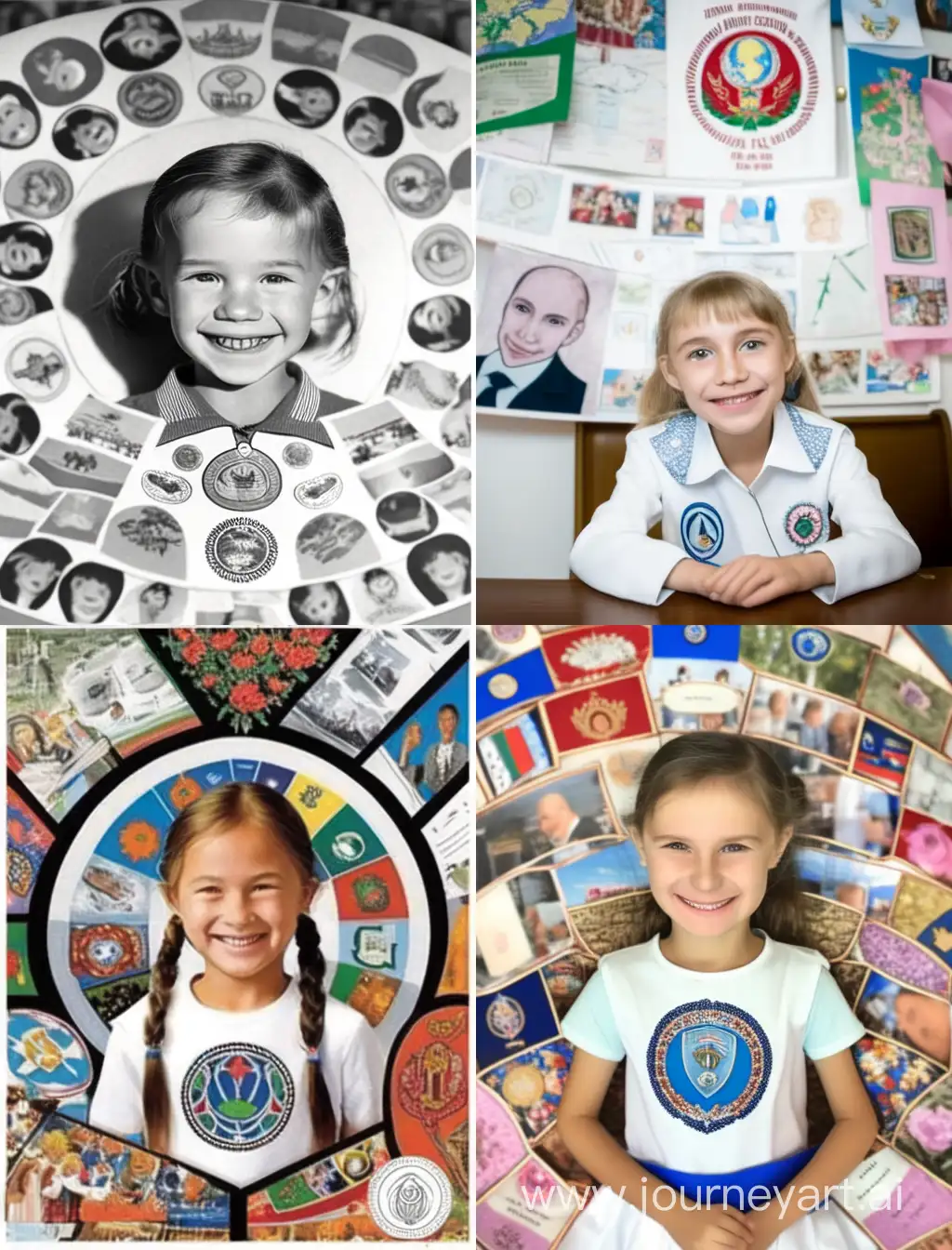 Childrens-Rights-Advocacy-First-Grade-Girl-Embracing-UN-Convention-Symbols