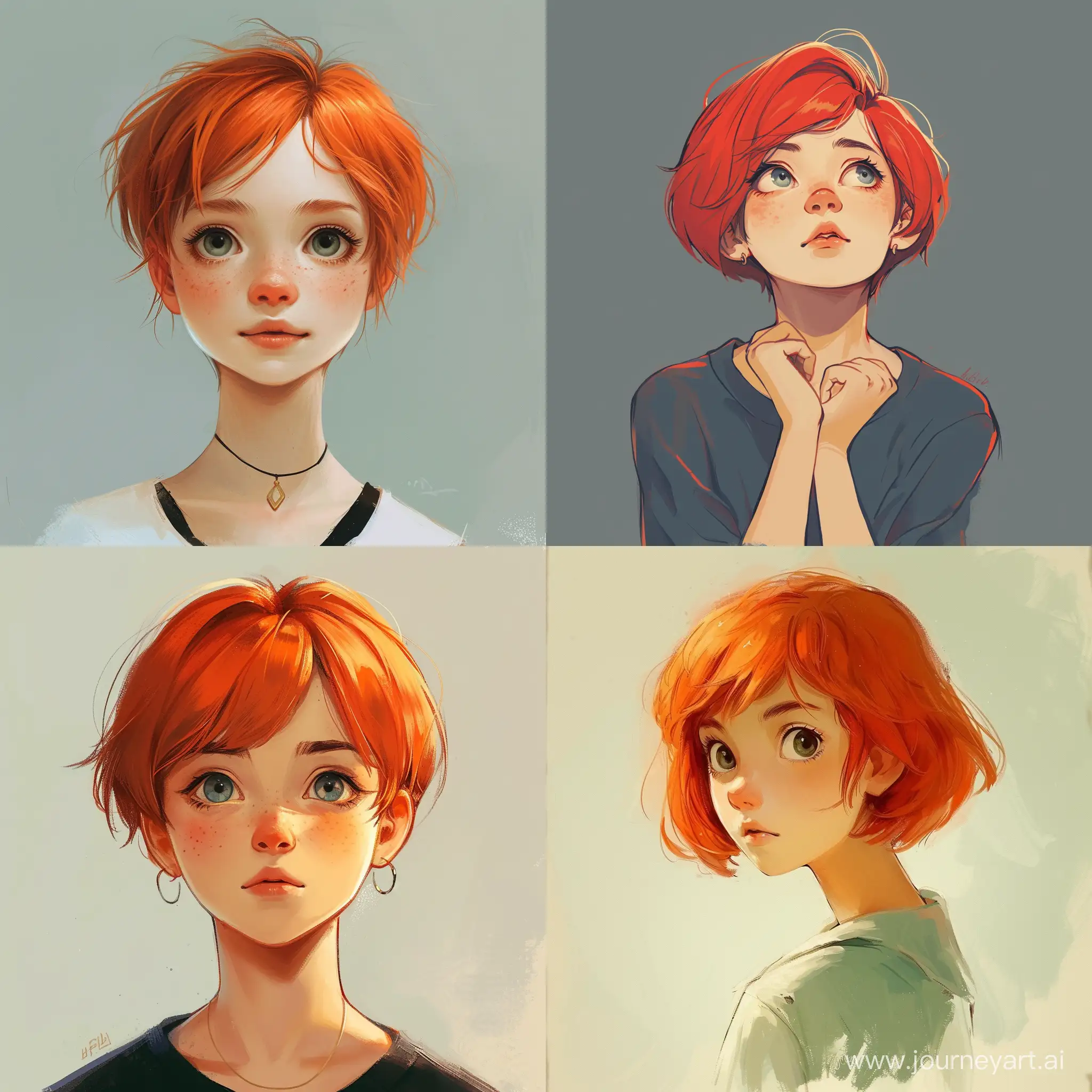 Tomboy-Girl-with-Red-Hair-in-Studio-Ghibli-Style