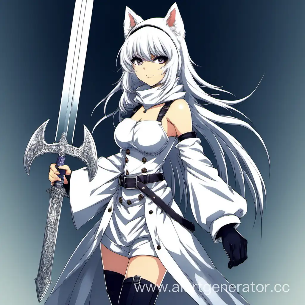 Anime-Furry-Girl-with-White-Cloches-Wielding-a-Big-Sword