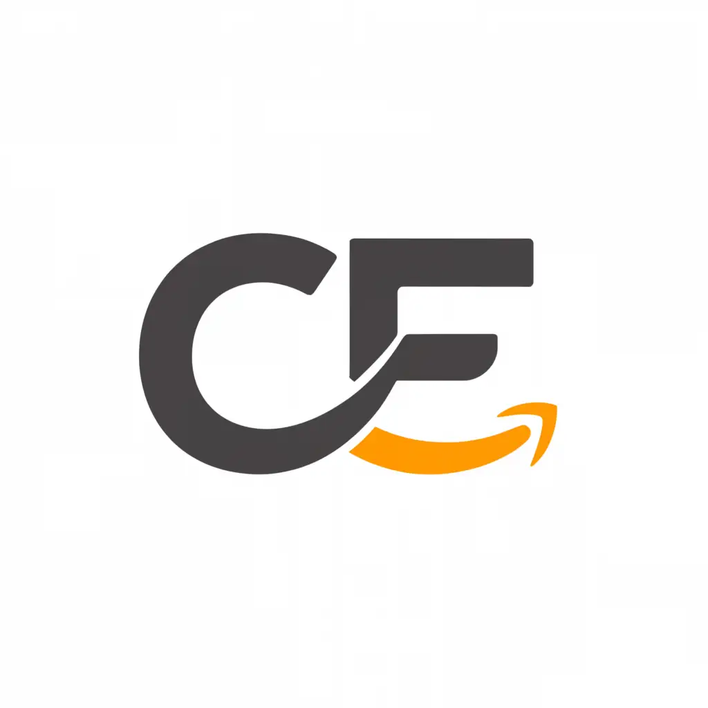 a logo design,with the text "CF ADVERTISING", main symbol:CF letters with Amazon logo,Moderate,be used in Technology industry,clear background