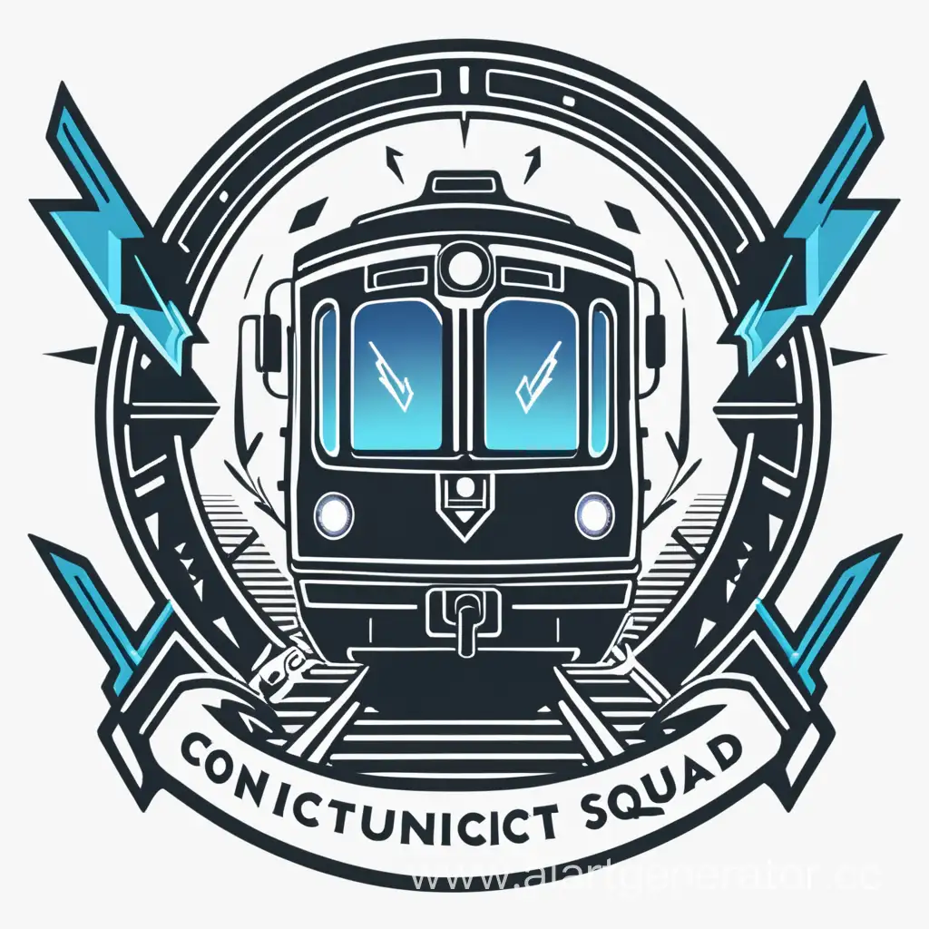 Futuristic-Student-Conductors-Squad-Logo-with-Train-and-Arrows