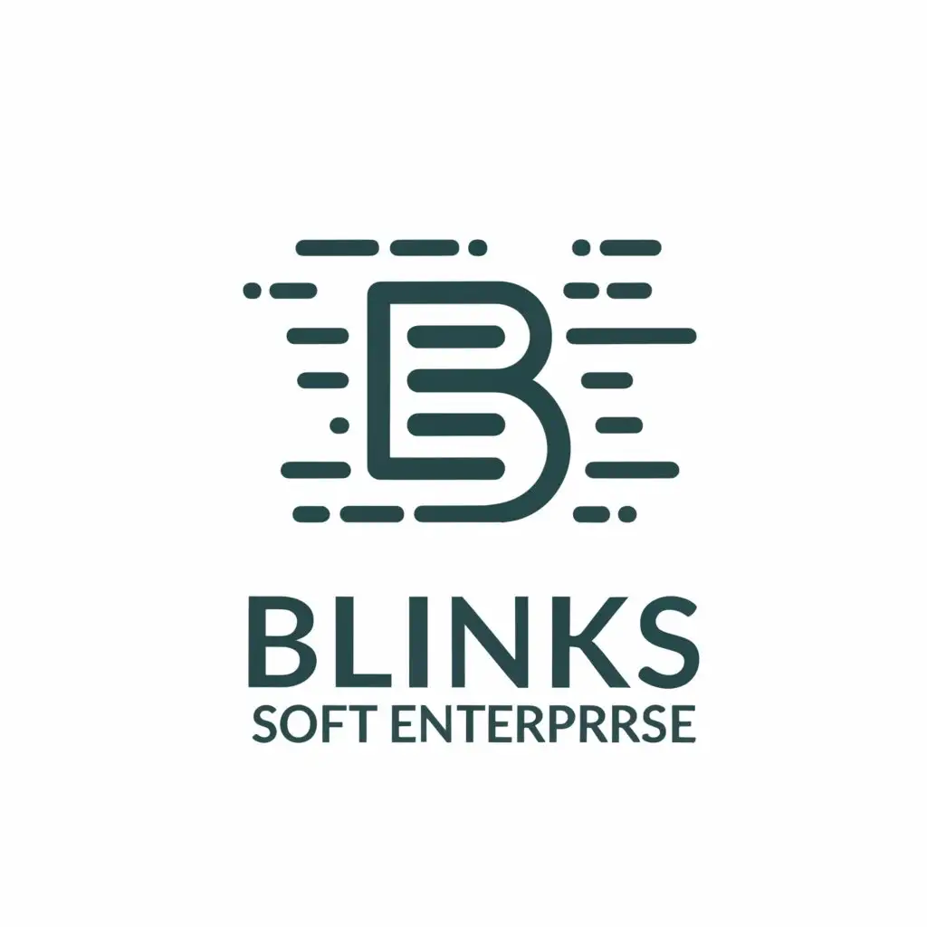 a logo design,with the text 'Blinks Soft Enterprise', main symbol:commercial ,complex,be used in Internet industry,clear background