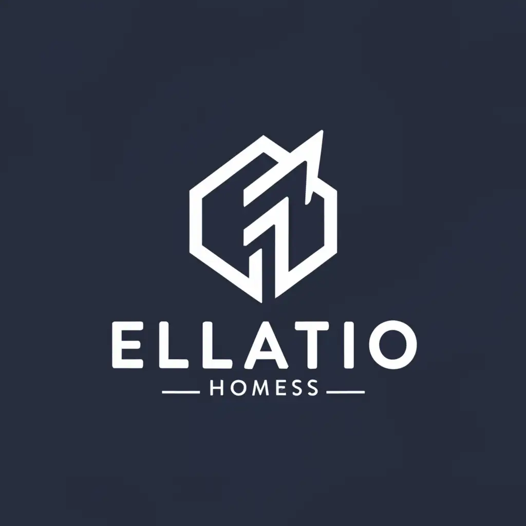 LOGO-Design-for-Elatio-Homes-Elegant-Home-and-Lighting-Theme-on-Clear-Background