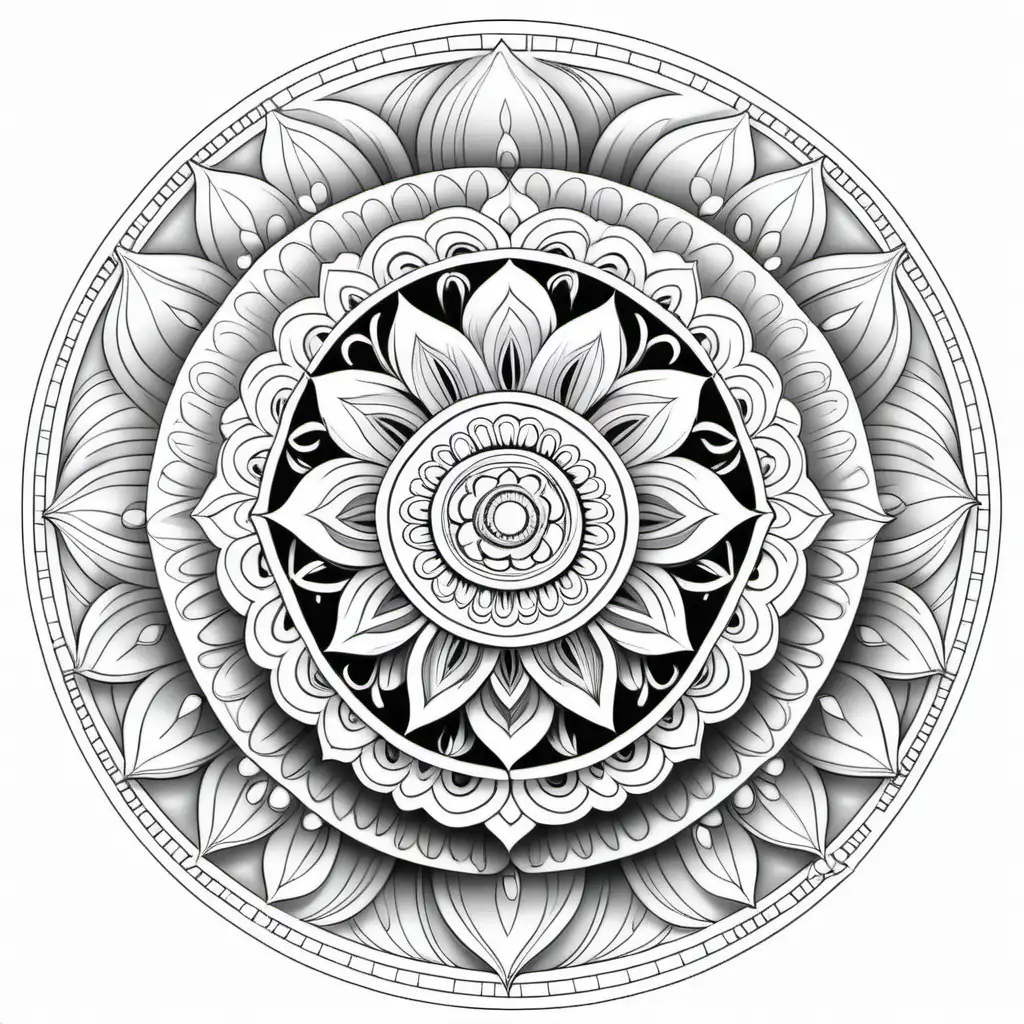 Abundance Mandala Coloring Pages for Relaxation