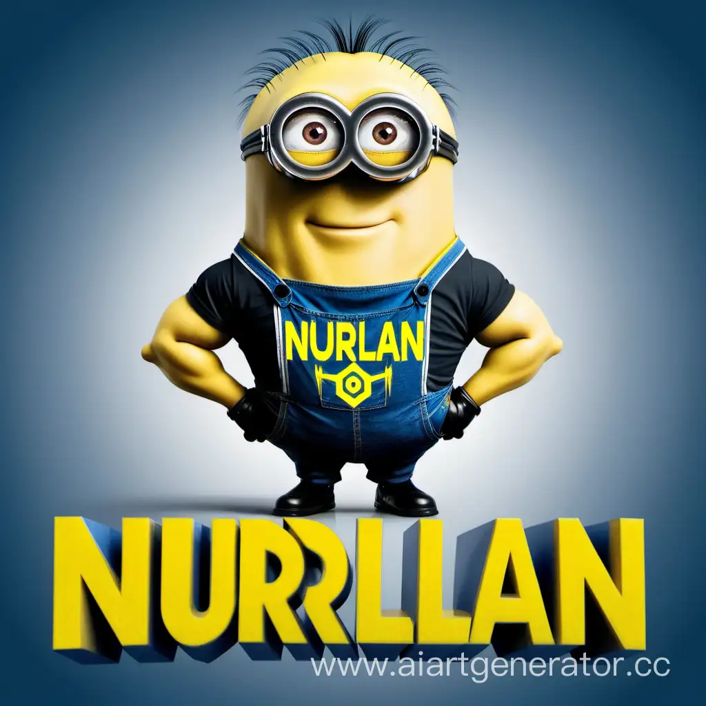Muscular-Minion-in-NURLAN-Tshirt-Pumping-Iron