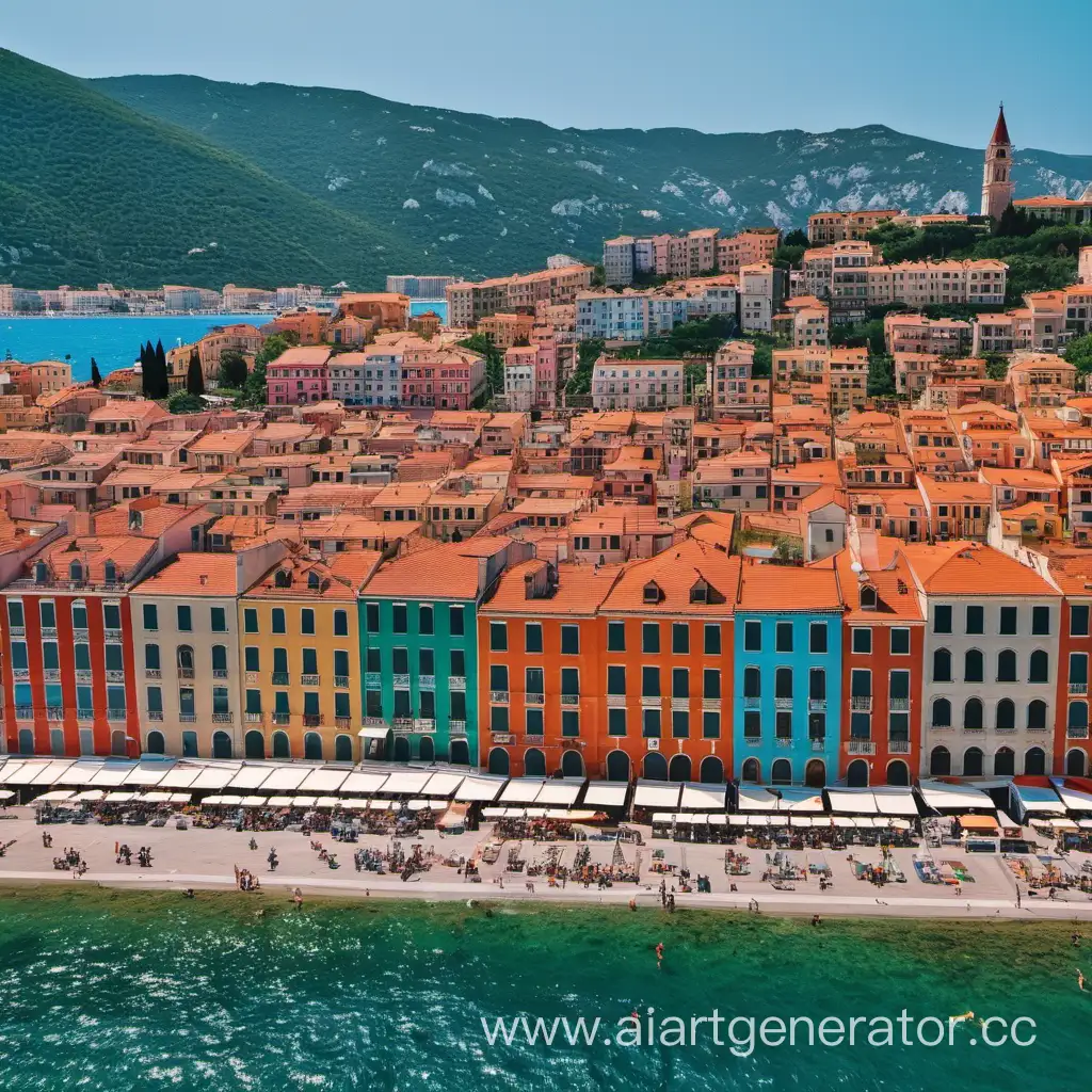 Scenic-Stroll-Along-Colorful-Adriatic-Seaside-Cityscape