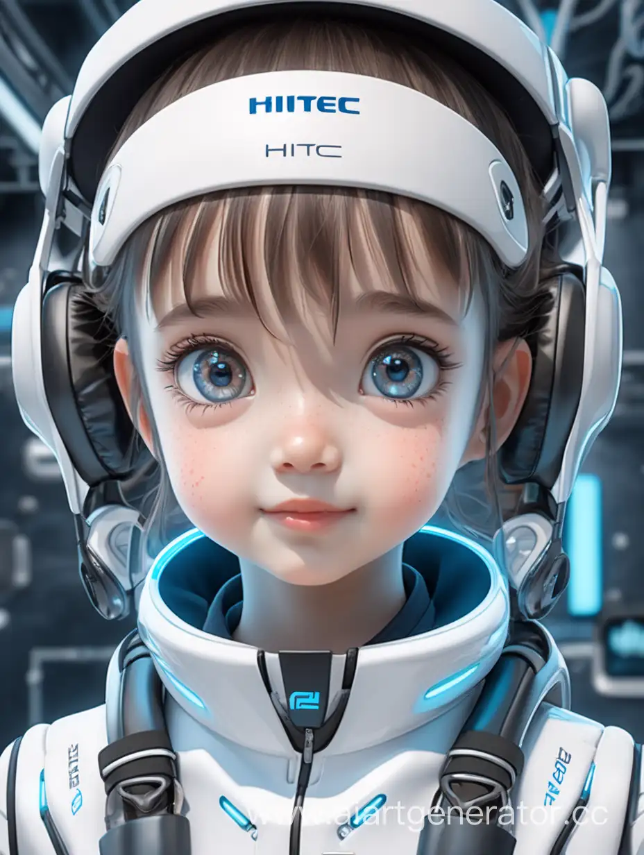 cute girl in the hitec future
