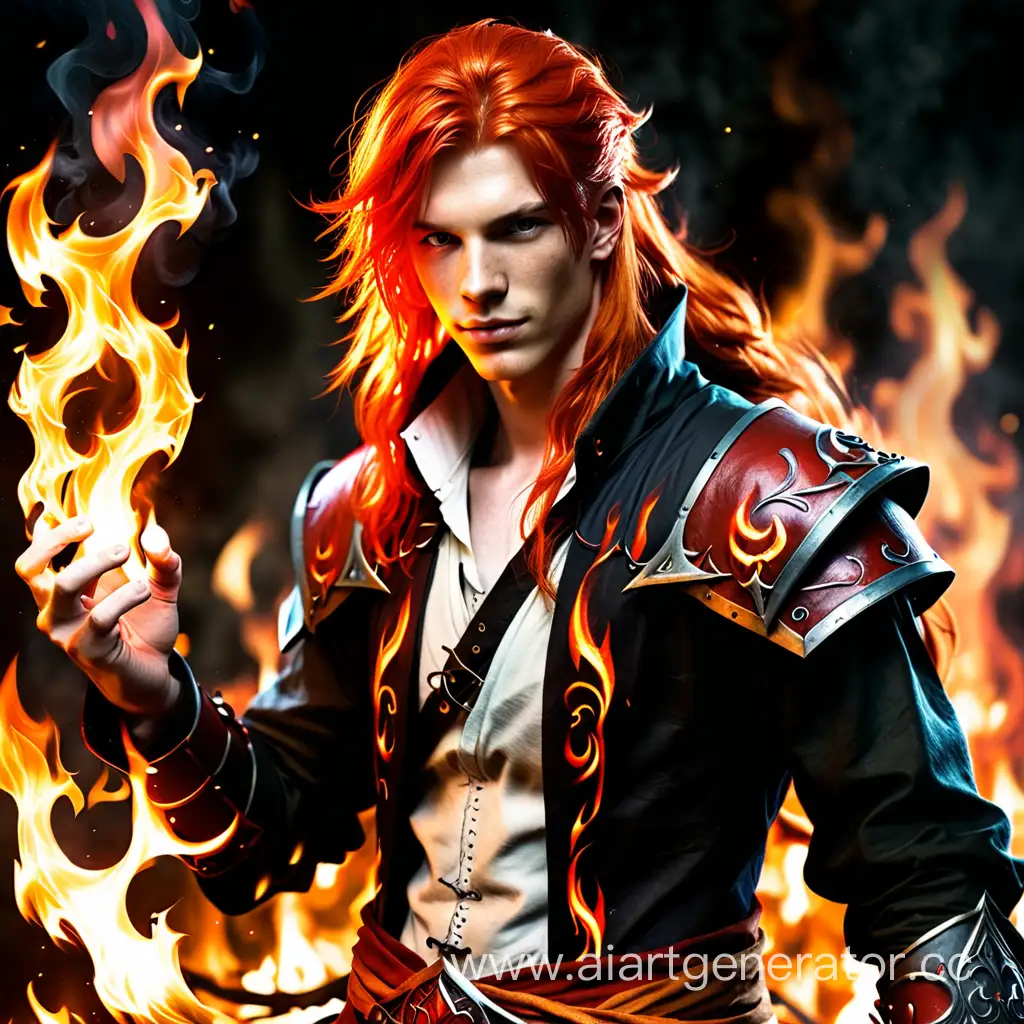 Fiery-Elegance-Striking-Portrait-of-a-LongHaired-Fire-Mage