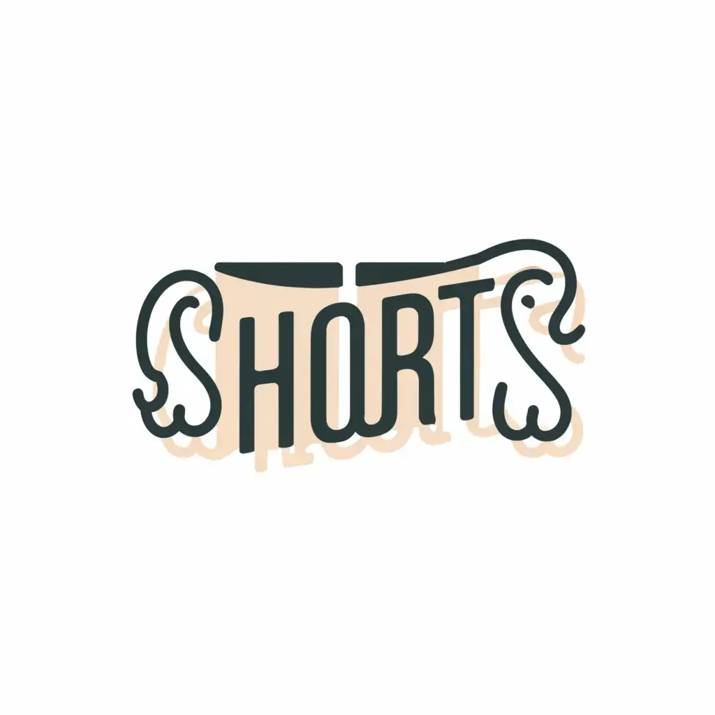 a logo design,with the text "Shorts", main symbol:Shorts,Moderate,be used in Internet industry,clear background