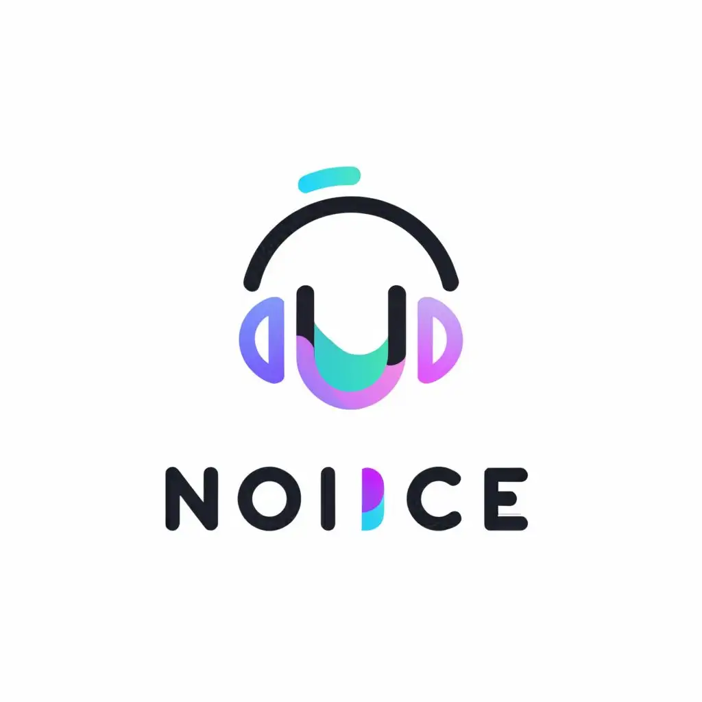 a logo design,with the text "NOIICE", main symbol:Headphones,Moderate,be used in Internet industry,clear background