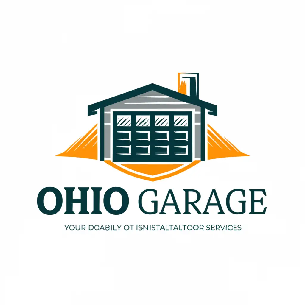 a logo design,with the text "Ohio Garage", main symbol:Garage door install,Moderate,be used in Construction industry,clear background