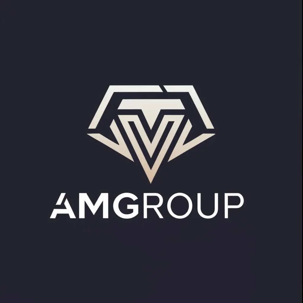 a logo design,with the text "AMGroup", main symbol:AMGroup,Moderate,be used in Automotive industry,clear background