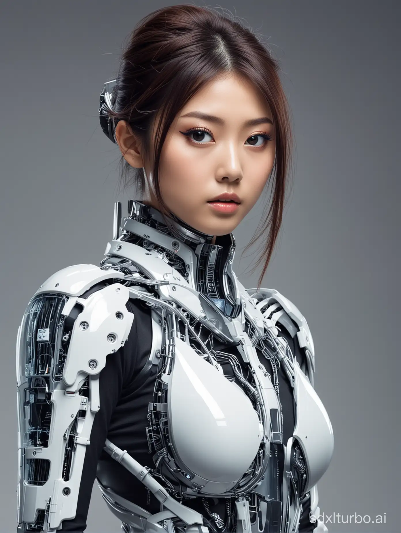 Japanese fashion futuristic model woman