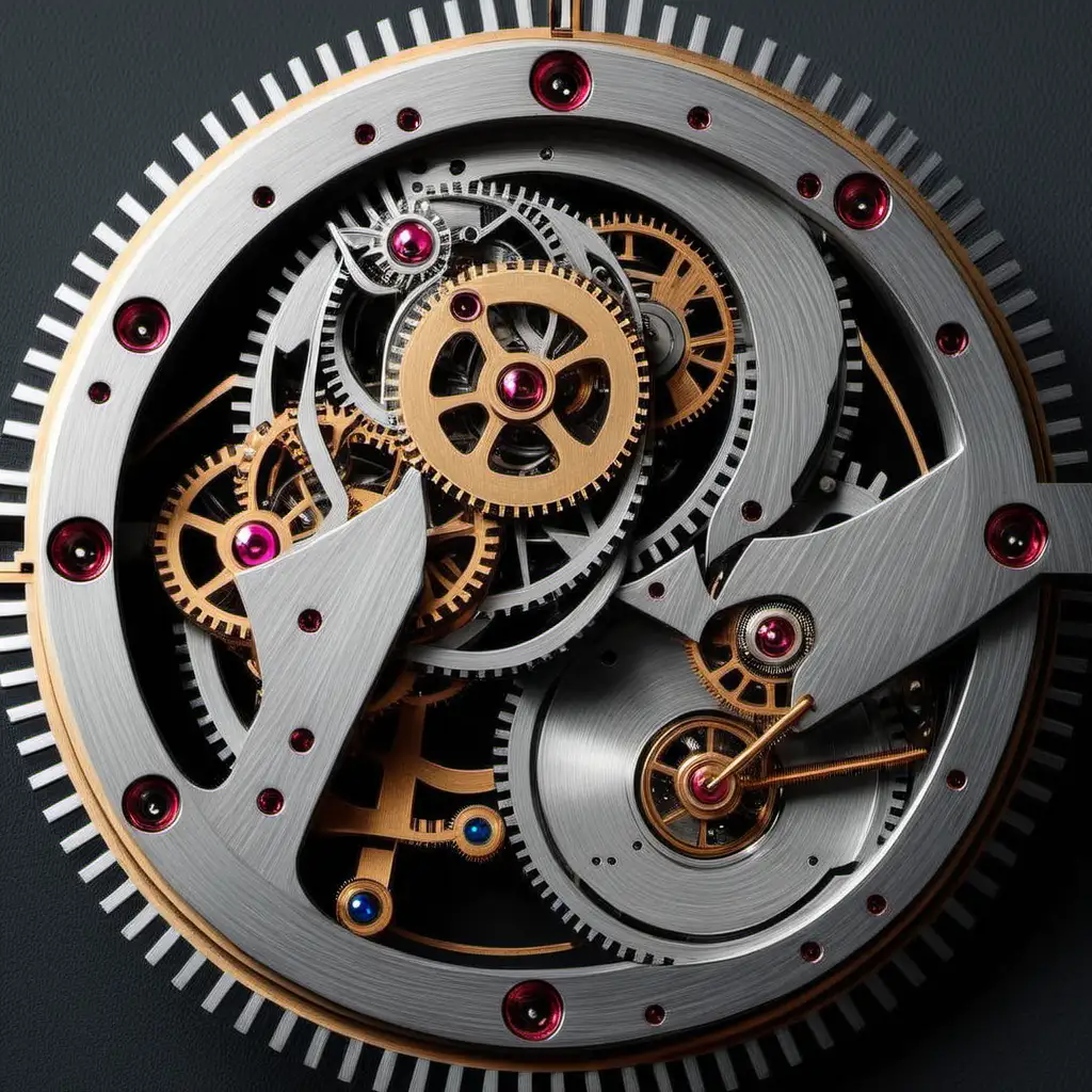 Intricate Contemporary Clockwork Detail Artwork