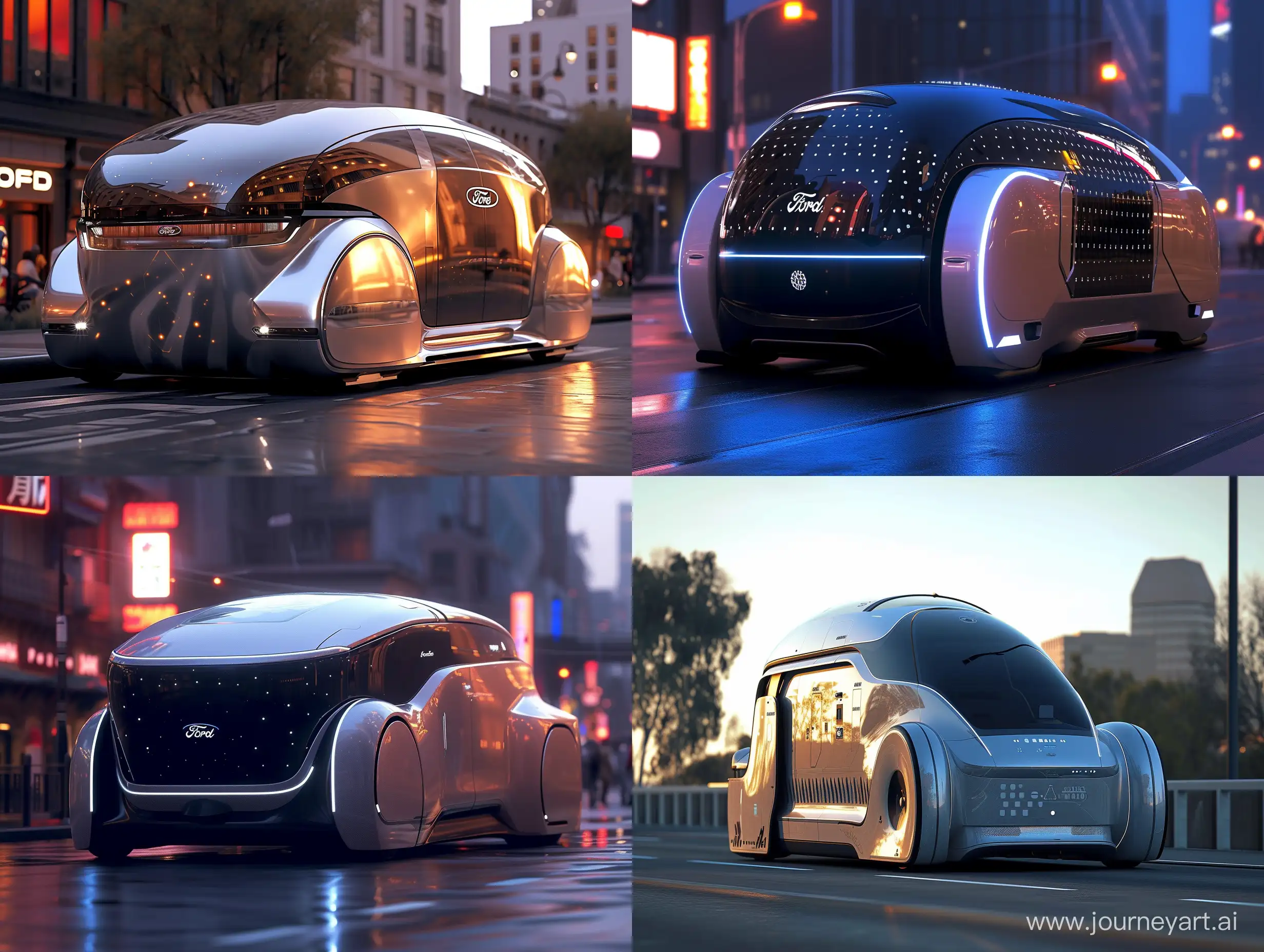 Futuristic-Autonomous-Ford-Vehicle-Navigating-Raw-City-Environment