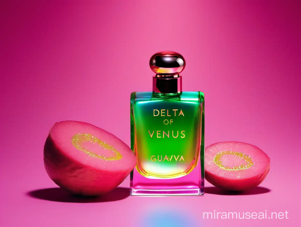 Delta of Venus is guava perfume like never done before. Not too sweet, and mouthwatering, drops of dew on green leaves but also colorful...iridescent, bright.