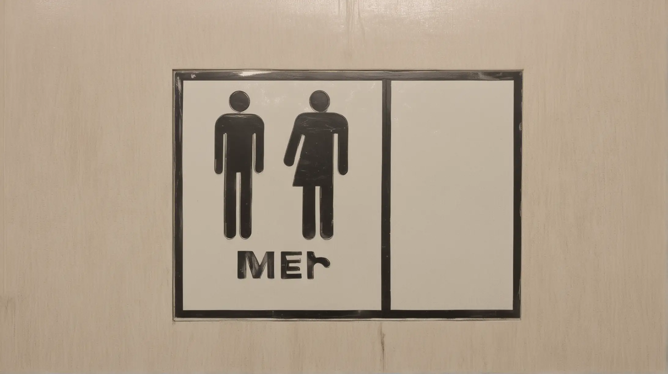 Mens Toilet Sign GenderSpecific Restroom Indicator