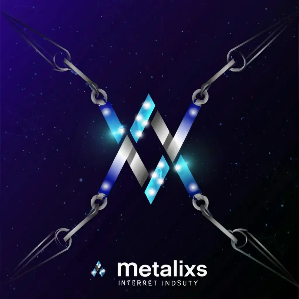a logo design,with the text "Metalix", main symbol:a monogram of Metalix,complex,be used in Internet industry,clear background
