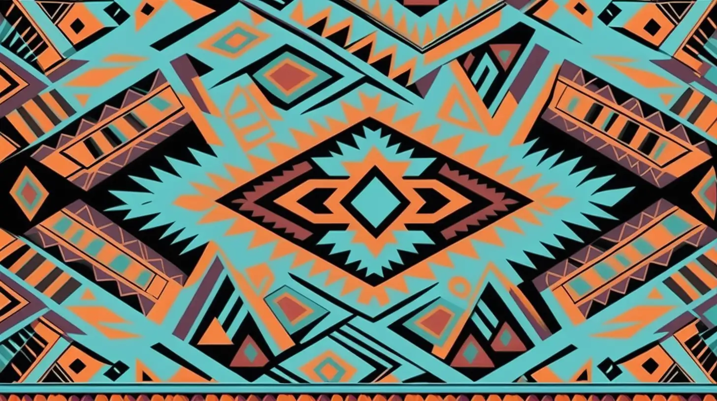 Vibrant Aztec Pattern Background for Stunning Visuals