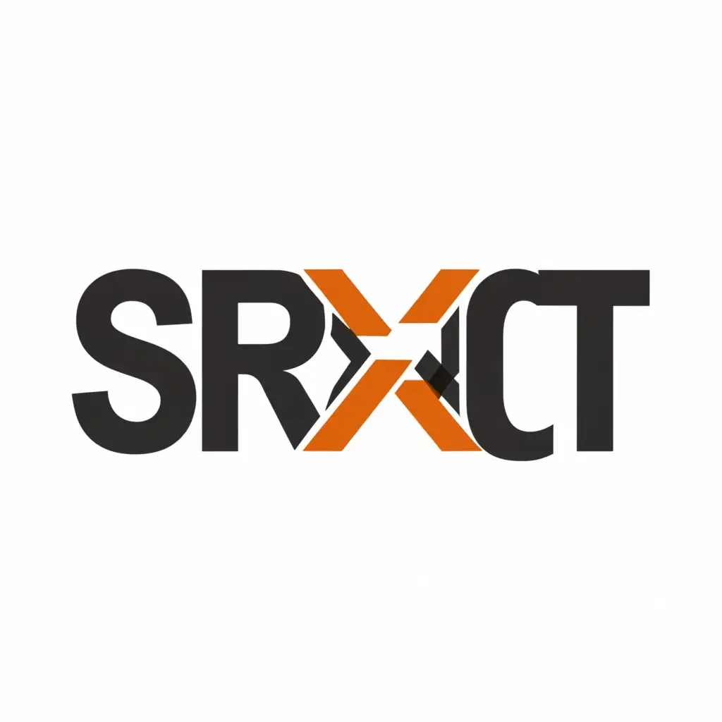 a logo design,with the text "SRXCT", main symbol:SRXCT,Minimalistic,clear background