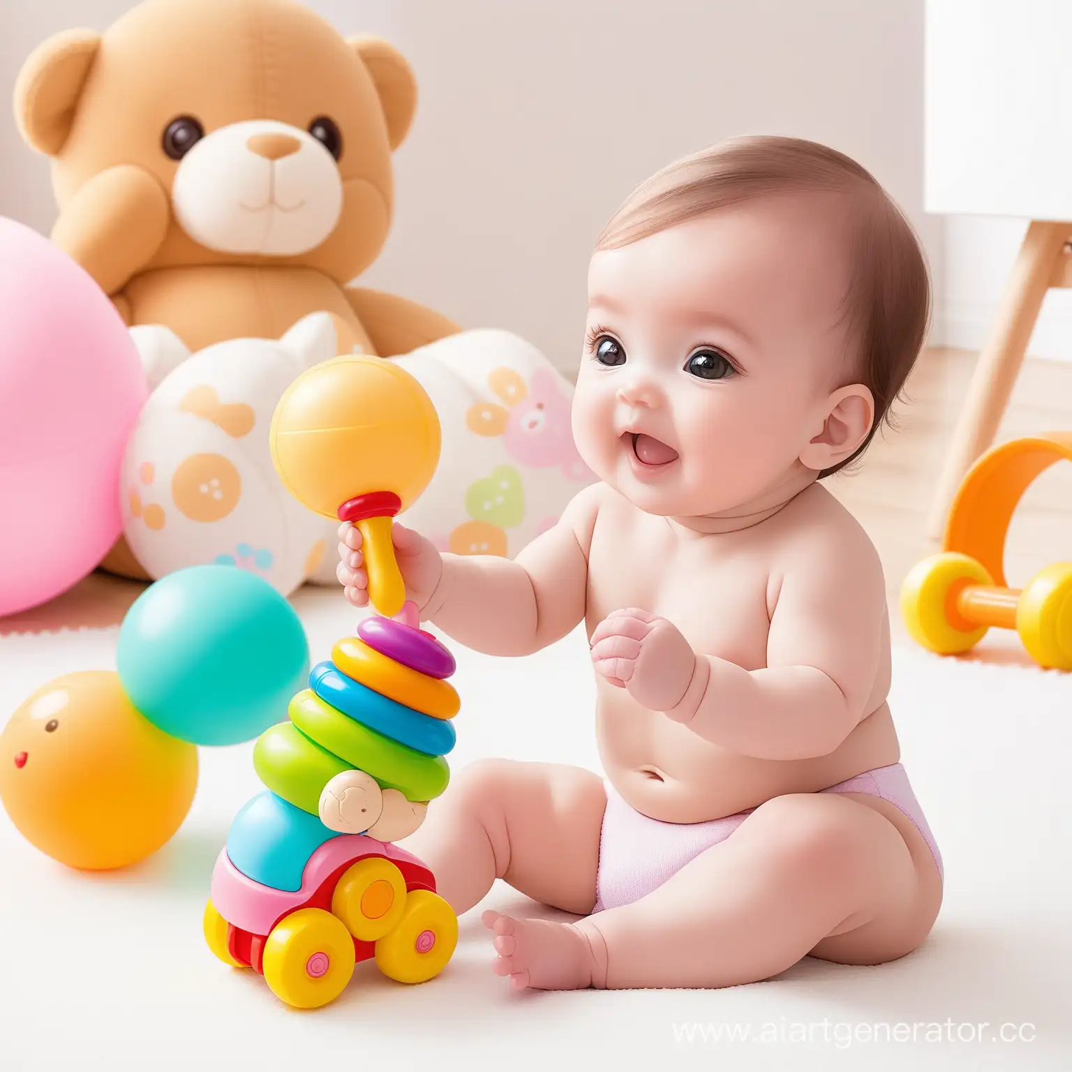 Colorful-Baby-Toys-Arranged-in-Playful-Display
