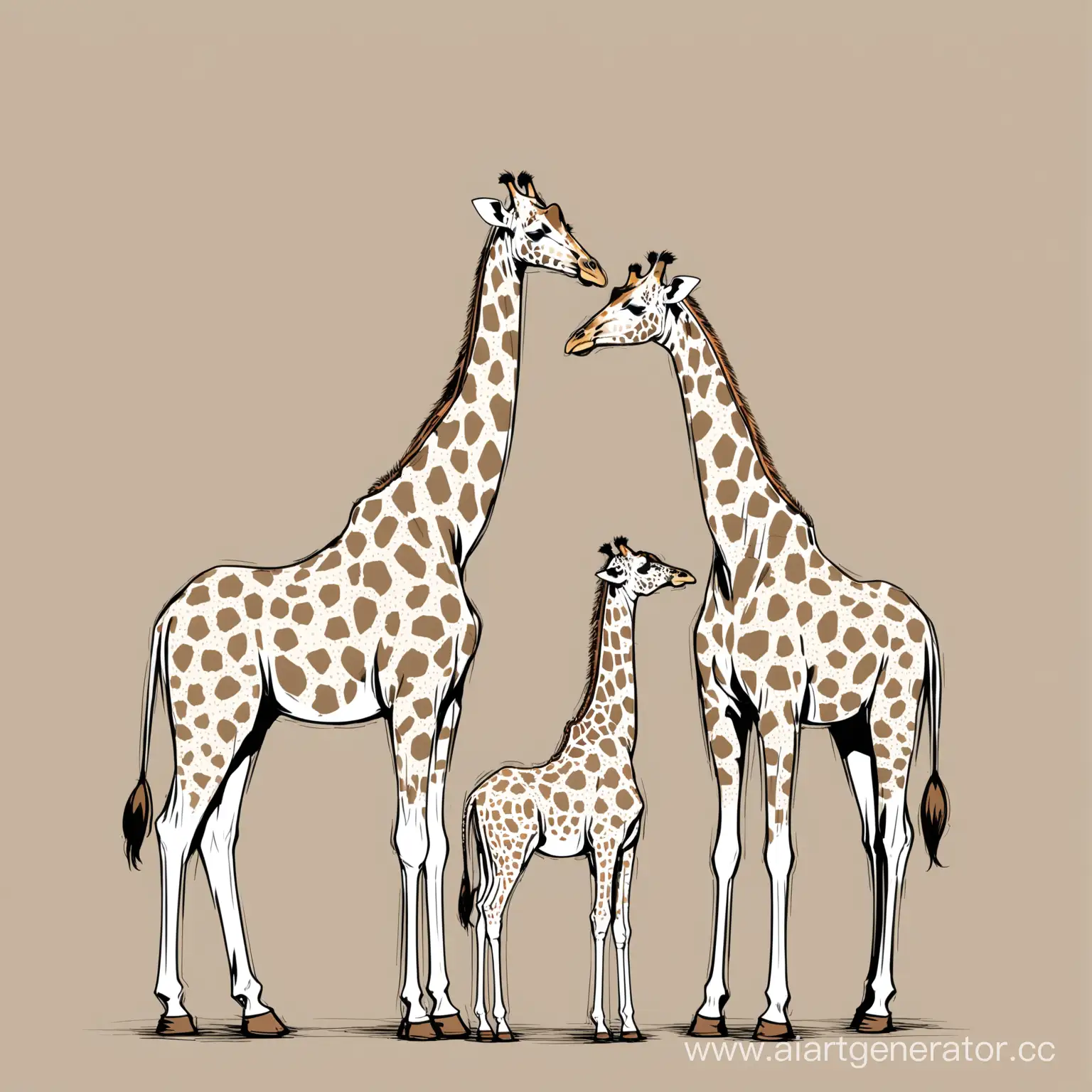 Five-FullGrown-Giraffes-with-Unique-Heights-and-White-Spotted-Coats