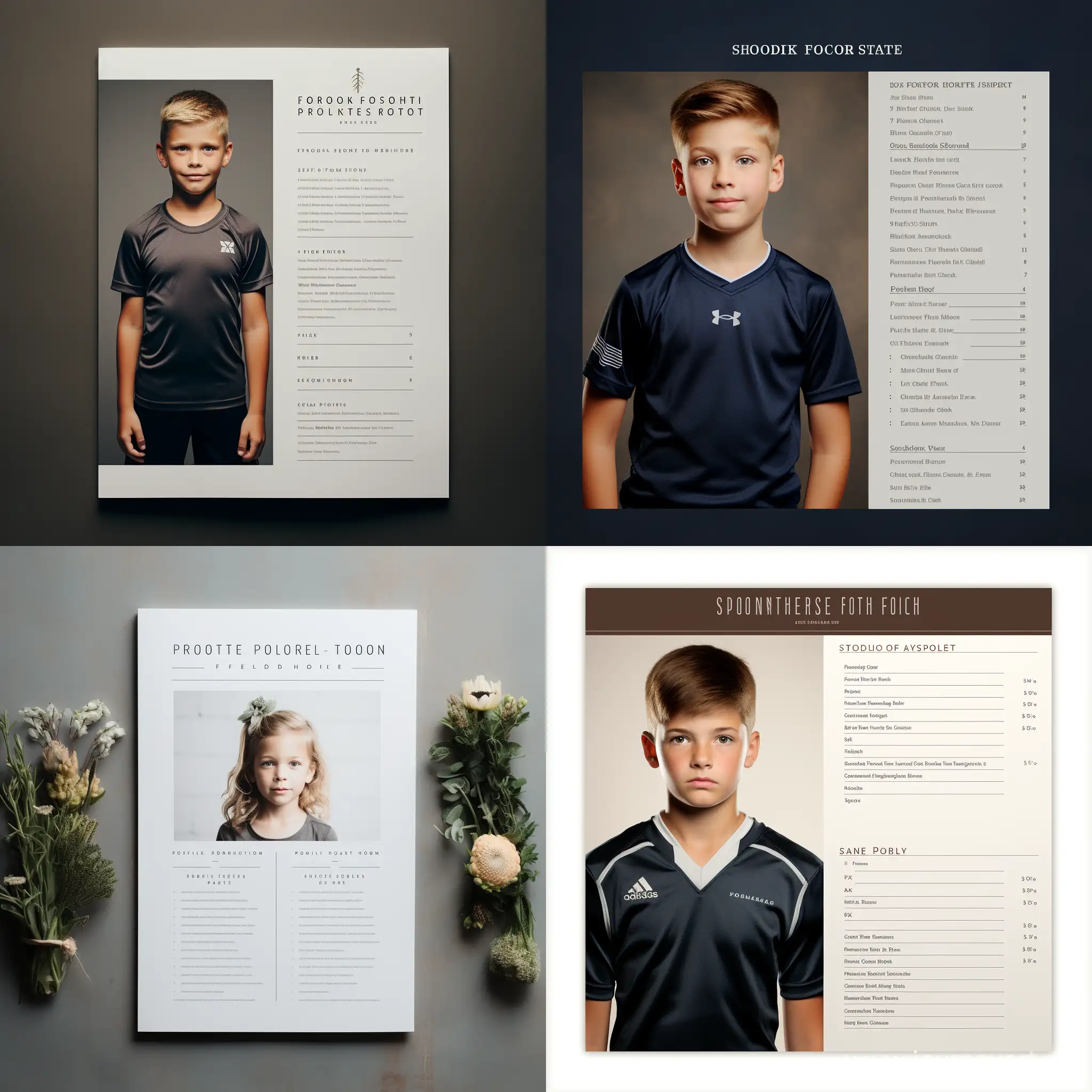 A proof sheet order form for a high volume studio photographer focusing on school and sports photos