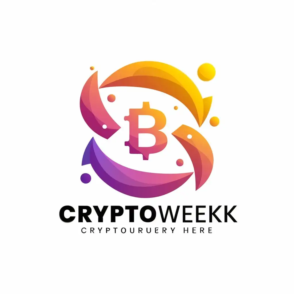 a logo design,with the text "We need to design a logo for the cryptocurrency portal CryptoWeek. The logo should come in two variations: just the icon (for use in channels, avatars, etc.) and the full logo.", main symbol:cryptocurrency,Moderate,be used in Finance industry,clear background