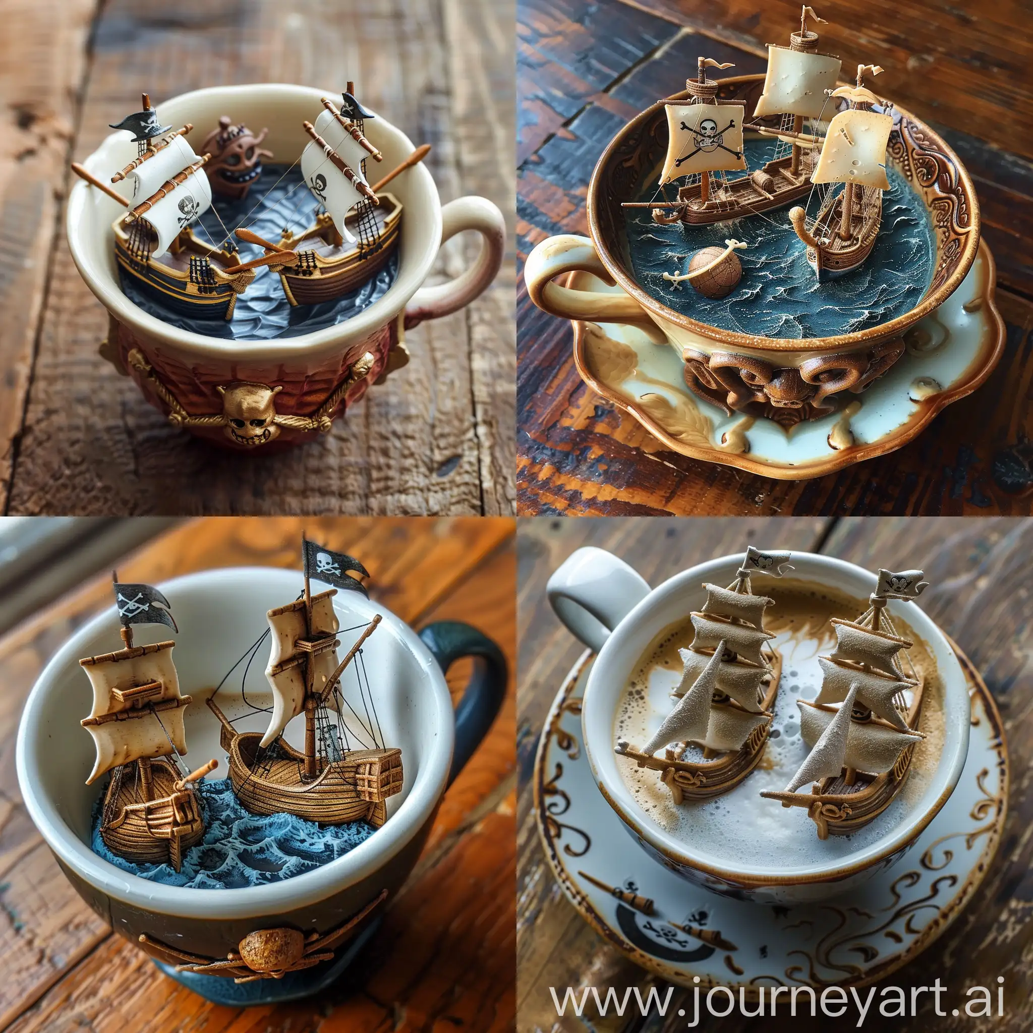 Pirate-Ships-Engage-in-Coffee-Cup-Battle