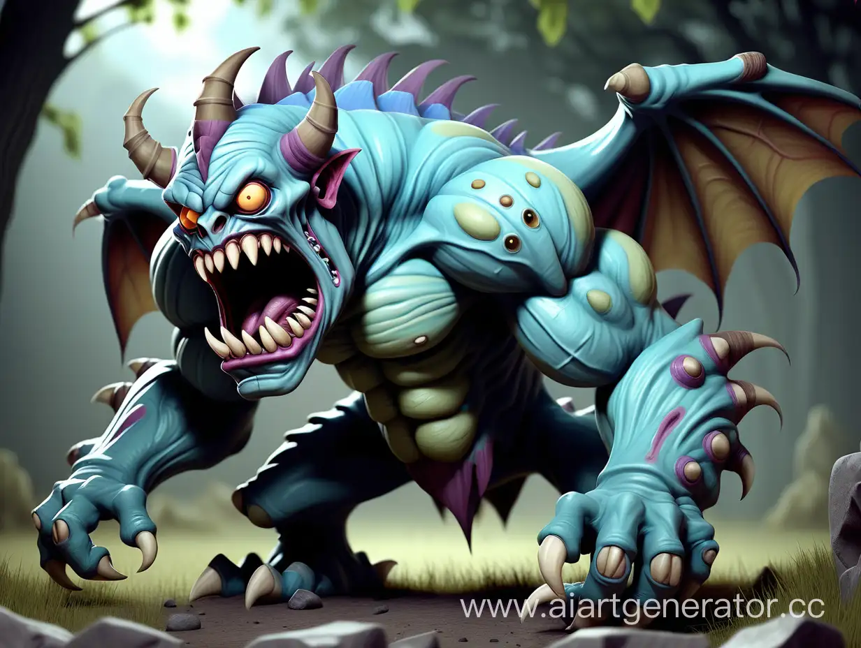 Ferocious-Monster-Roaming-in-Fantasy-Game-World