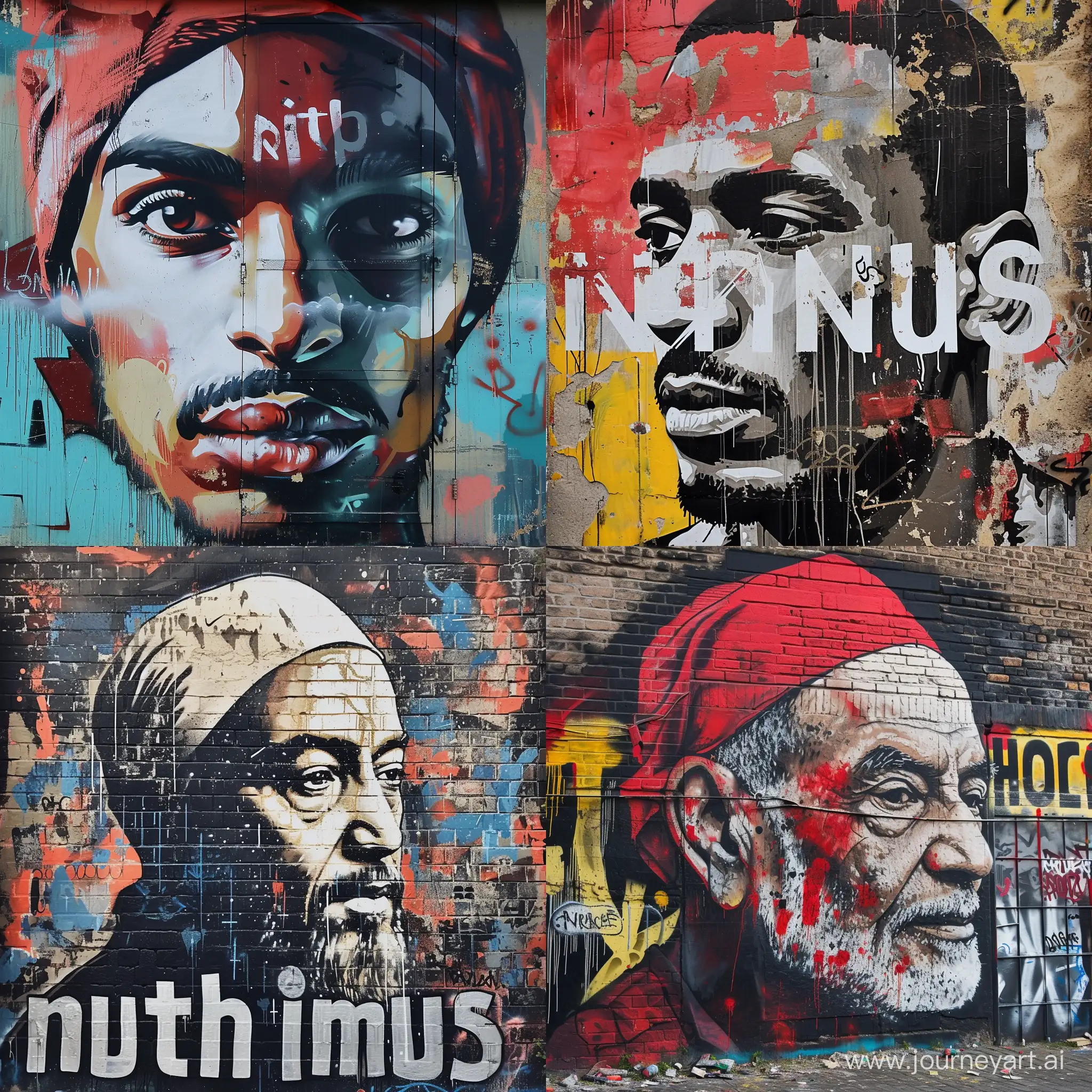 Muhammad nur, graffiti, poster