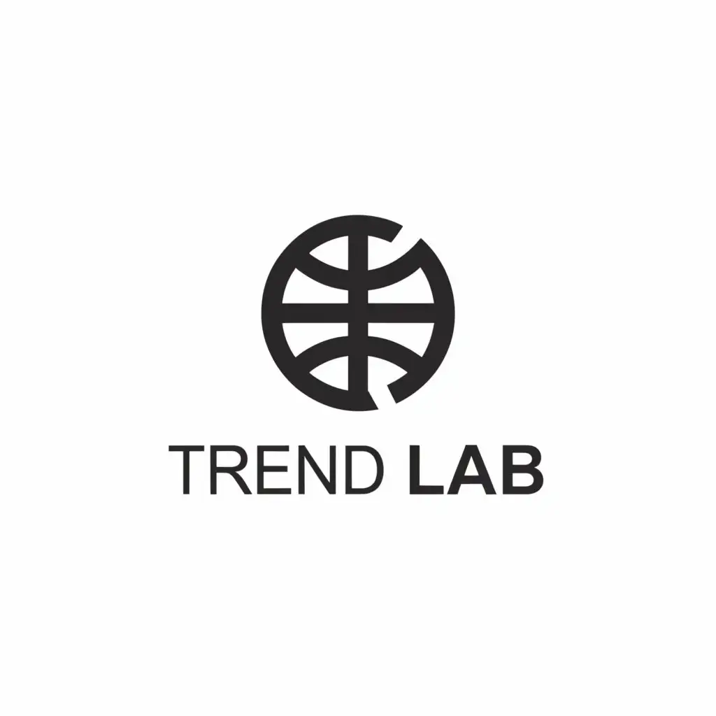 a logo design,with the text "Trend Lab", main symbol:globe,Minimalistic,be used in Internet industry,clear background
