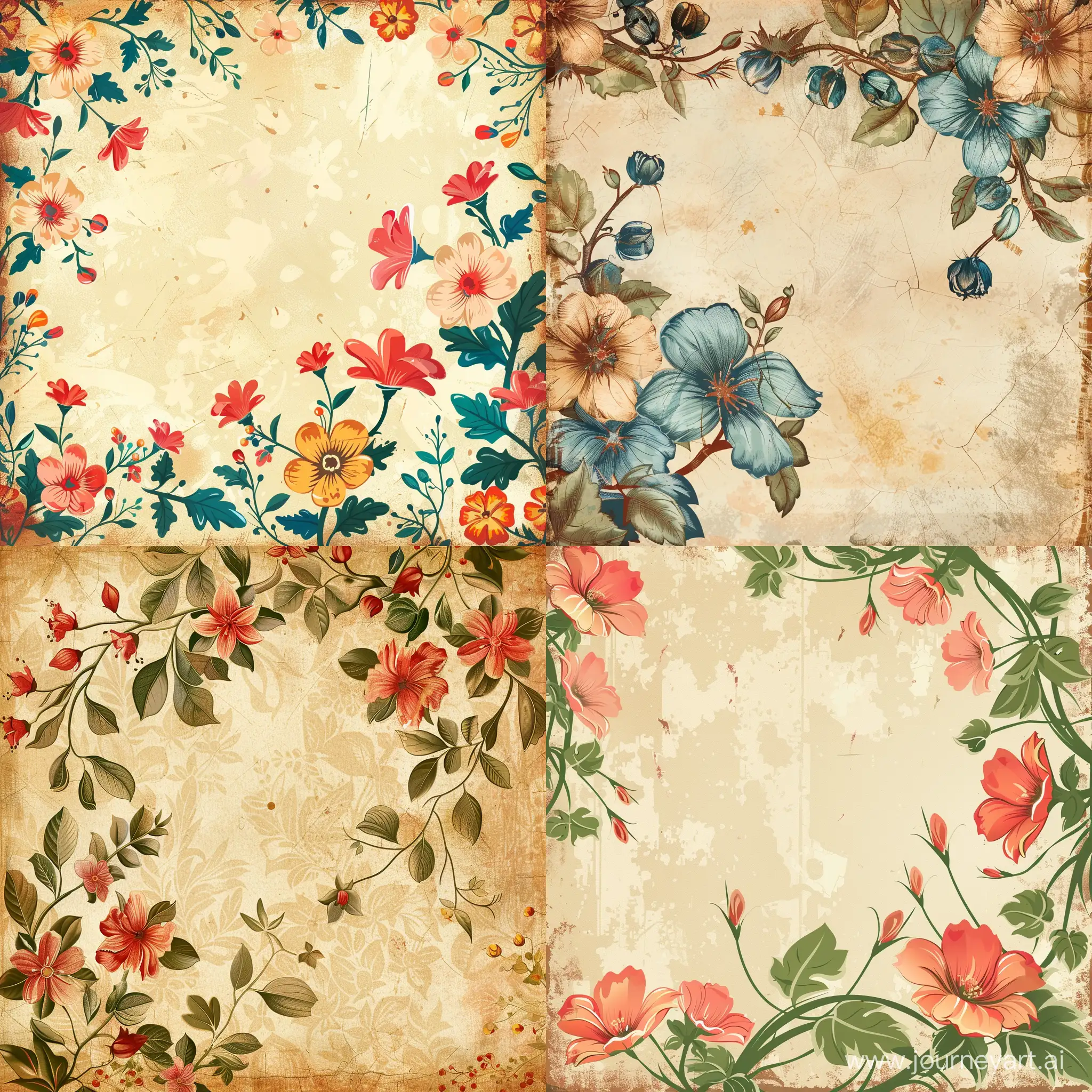 Elegant-Vintage-Floral-Background-with-Intricate-Patterns